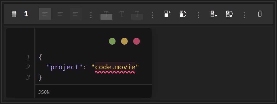 An editor panel, showing the full preview of the affected frame